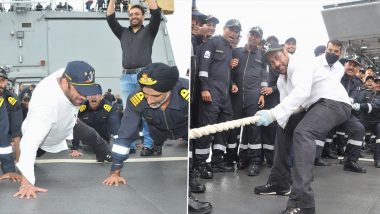 Salman Khan ने नौदलाच्या जवानांसोबत घालवले खास क्षण, फोटोंमध्ये दिसला भाईजानचा स्वॅग